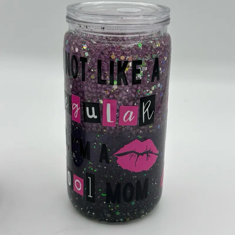 Snow Globe with Decorative Effect y DTF 16 oz Efecto Mavina’s Glow