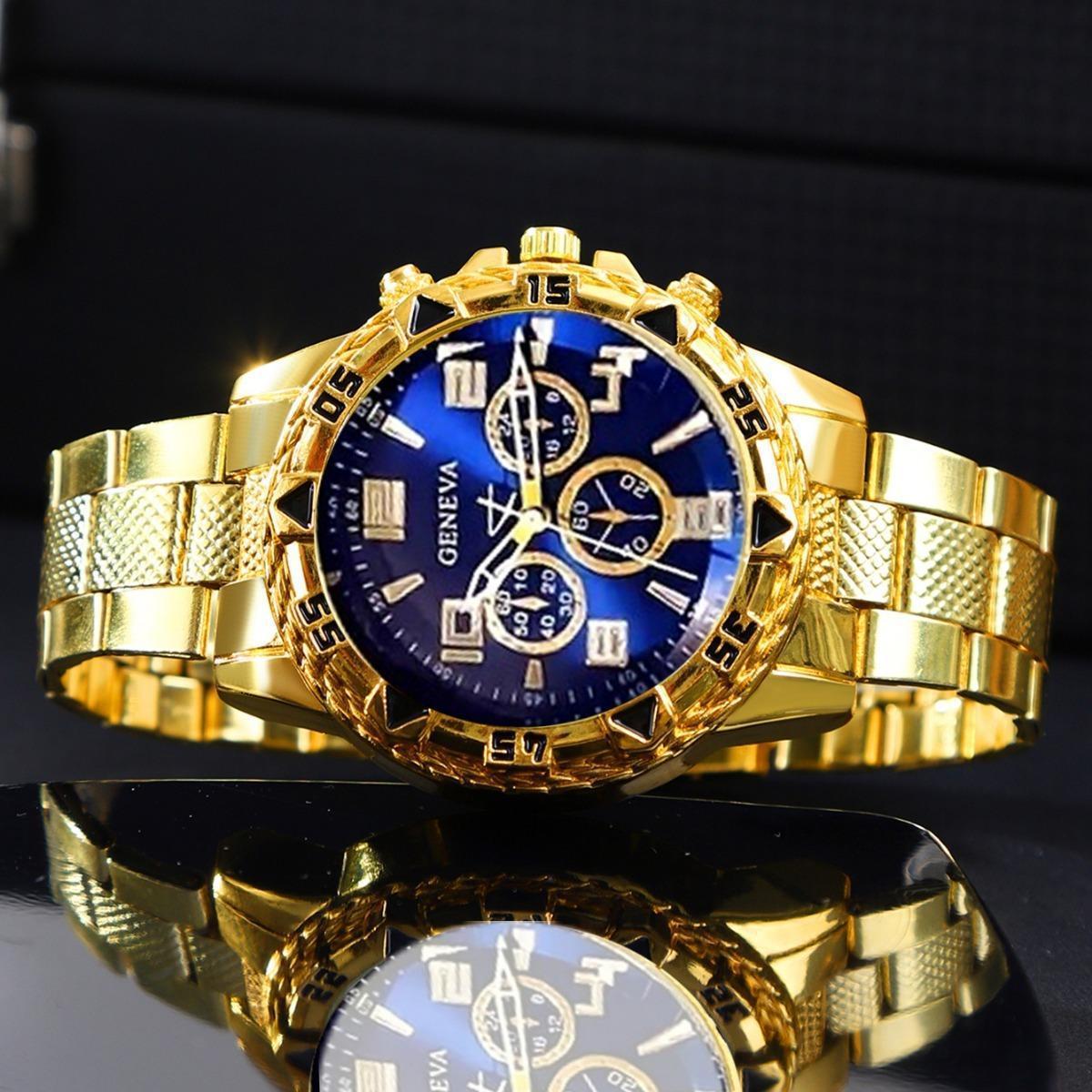 Men’s Round Quartz Watch Set Perfect Gift for Him Friends Family Ideal for Halloween Christmas & Other Holidays
