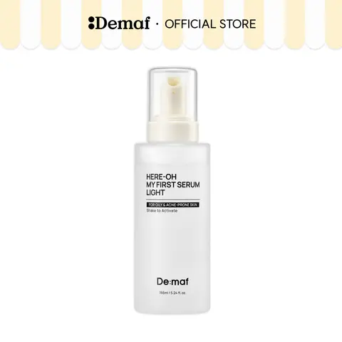 [De:maf Official] Here-Oh My First Serum Light 5.24 fl oz (155ml) | Lightweight Hydration | Oily Skin Solution | Barrier Strengthening | Non-Greasy