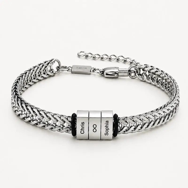Custom Name Bracelet • Adjustable Stainless Steel Personalized Gift Customized Bracelet Initial Bracelet Hypoallergenic Bracelet Fashionable Bracelet
