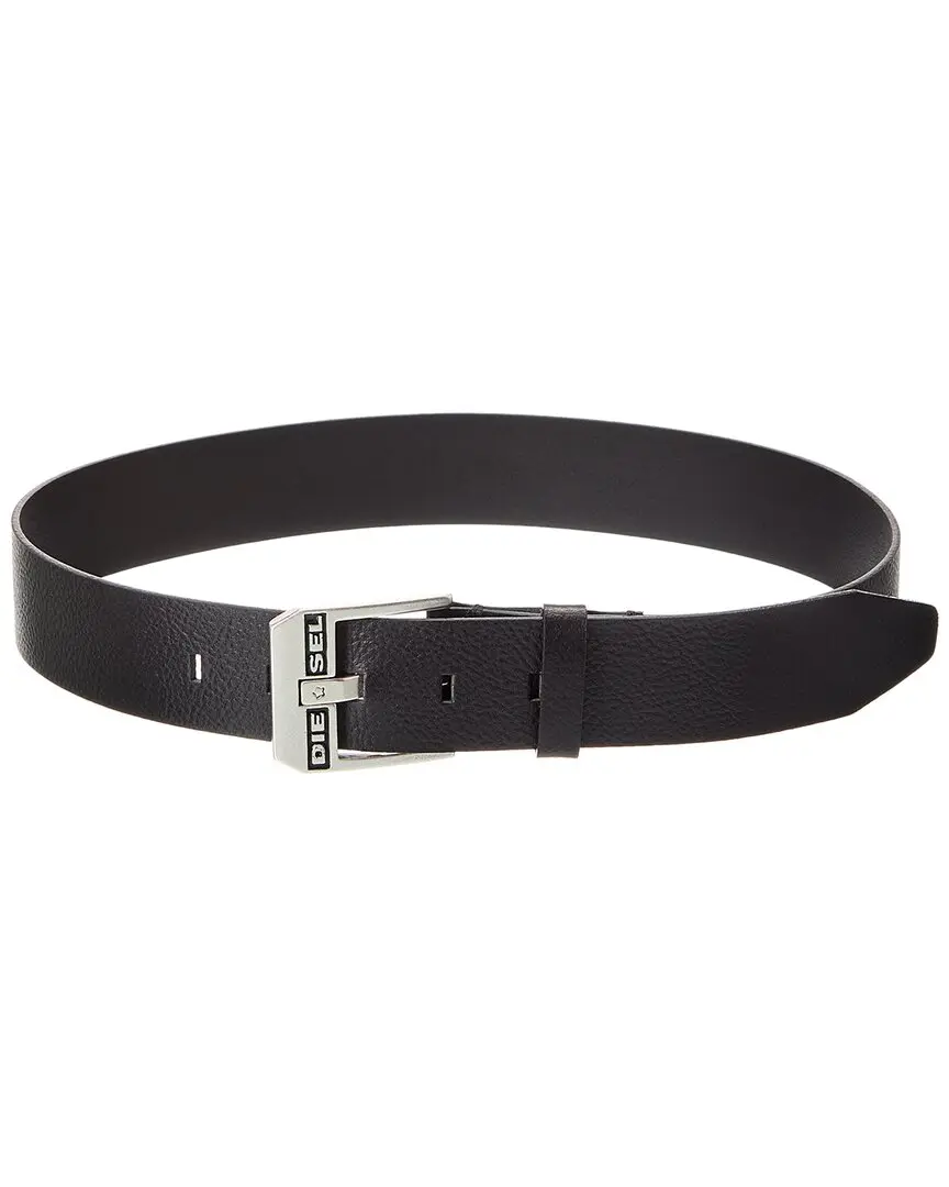 Diesel Logo Bluestar Leather Belt