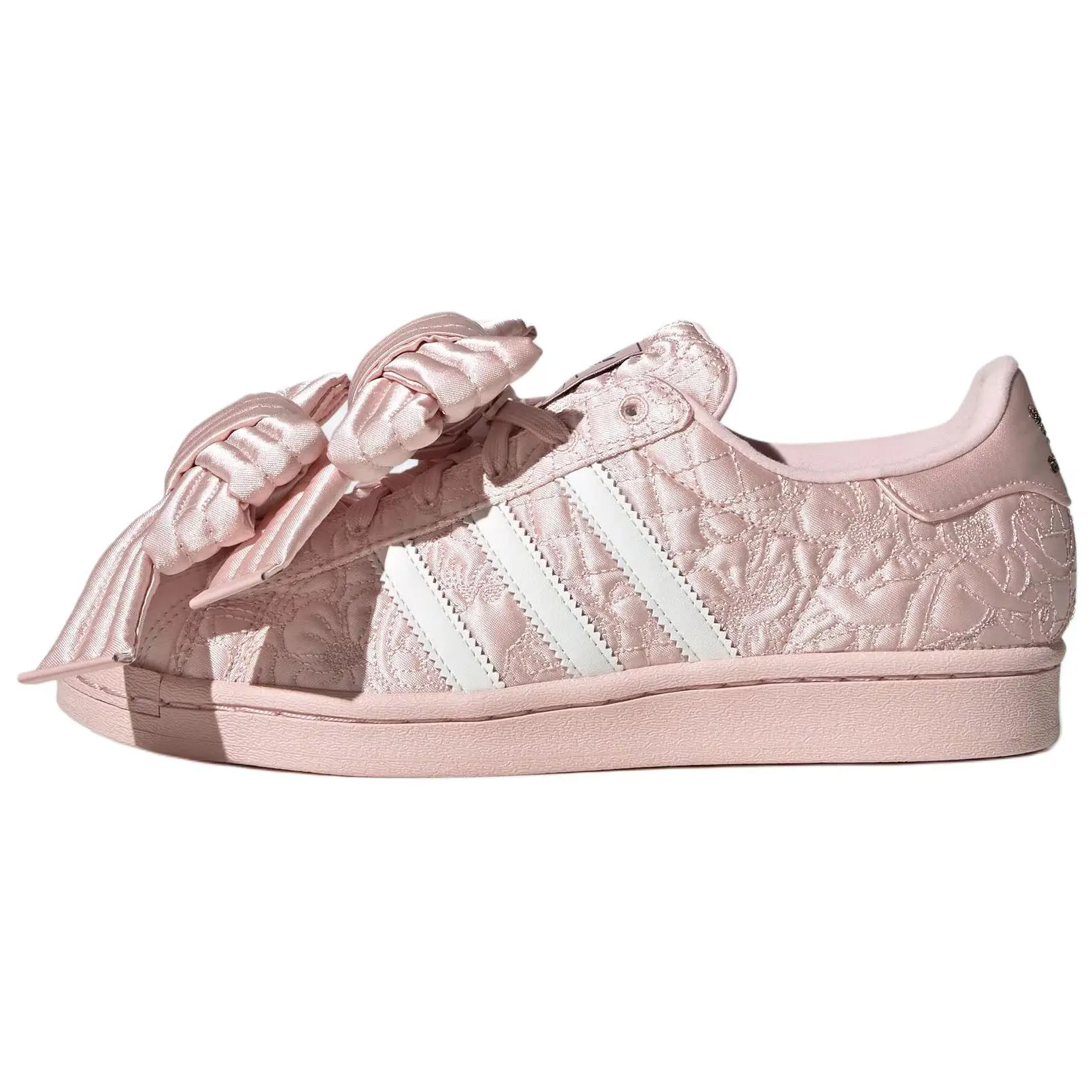 Adidas Originals X Caroline Hu Superstar Sneakers Stylish Comfortable Low Top Pink Women's JQ8737