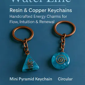 Water Line – Resin & Copper Keychains