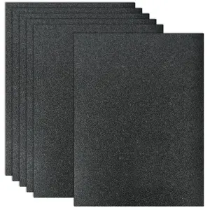 6 Pack Black ABS Plastic Sheet 11.75" x 15.75" x 0.06", Moldable Plastic Sheets, High Tensile and Impact Strength Plastic,  for DIY Projects, Decor, Handcrafts (Matte & Textured Finish)