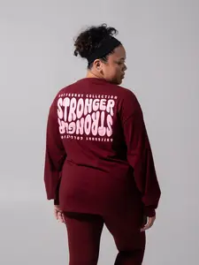 Stronger Long Sleeve Tee - Vineyard Graphic Print
