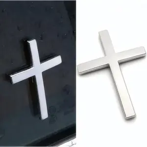 Minimal Bits 2Pcs Easter Sunday Giftplan Car Exterior Decorative Sticker Universal Cross Design for Motorcycle & SUV Car Decorations Decal Sticker for Cars Car Decals Easy Application Stylish Cross Aesthetic Enhancer