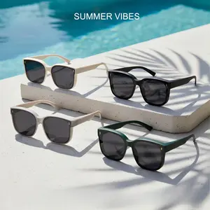 Unisex Square Polarized Sunglasses Multi-Color, Trendy Lightweight Protection Sun Glasses for Men Women All Face Shapes Summer Daily Wear Outdoor Driving 2026