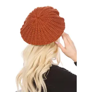 KNITTED CABLE KNIT FASHION BERET