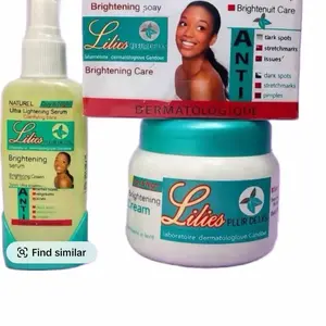 Lilies Brightening Care Set - 3 Pack with Serum, Cream, and Soap for Dark Spots, Stretchmarks, and Pimples