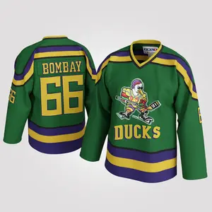 #66 Gordon Bombay Hockey Jersey, Movie Inspired Jersey, Hockey Fan Apparel