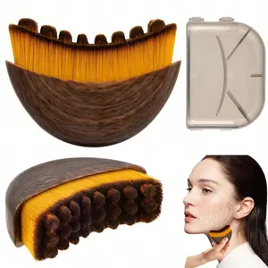 Lymphatic Drainage Facial & Body Massage Brush, Ergonomic Design, Precision Skin Contact, Portable Beauty Tool for Face, Chin & Jawline, Body Care