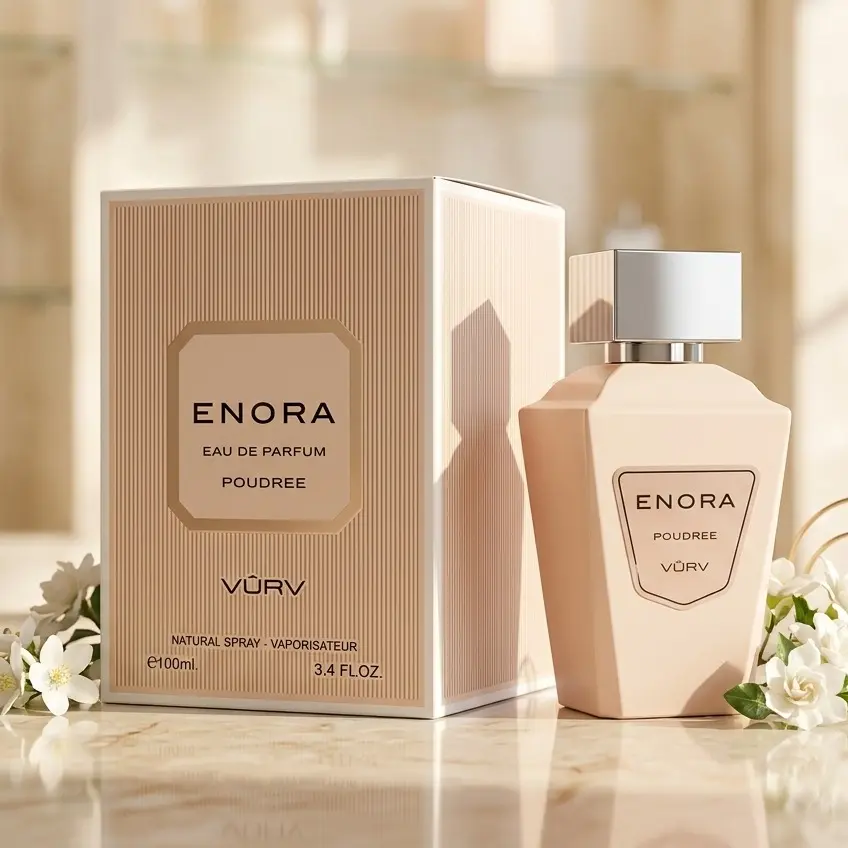 Enora Poudree Eau De Parfum 100ml by Vurv | Long Lasting Women's Fragrance