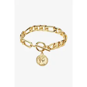 Chunky Chain Toggle Clasp Bracelet