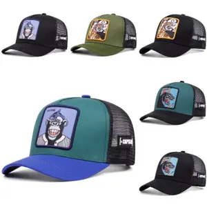 Black Panther Trucker Hat Mesh Baseball Cap Outdoor Sports Adjustable Snapback Breathable Sun Hat Casual Fashion For Men Women Vintage Y2K Style Lightweight Running Hiking Fishing Cap