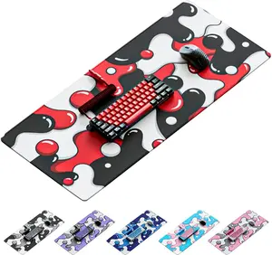 Gaming  Pad Large Red XXL  Pad for Gaming - Desk Mat for Keyboard - Thick Artisan Mousepad for Desk (Darth Drip)