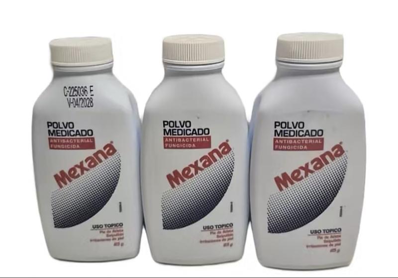 Mexana Polvo Antibacterial Fungicida 30 gr Uso Tópico for Skin Care pack of 3
