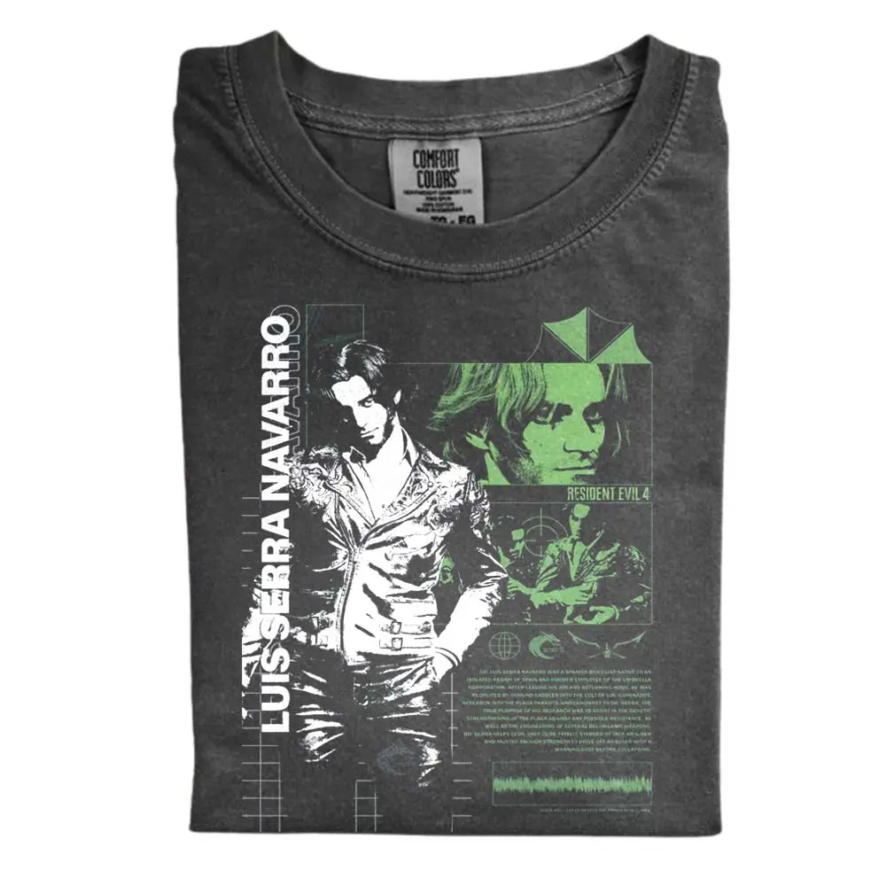 The Luis Serra Navarro Resident Evil 4 Comfort Color Shirt, Vintage Gamer Shirt, Gift for Men, Gift for Women, Crew Neck T-shirt, Trending T-shirt