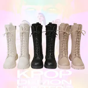 Music style boots for girls |           Gothic Demon Hunter Single Boots, Non-Slip Lightweight Halloween Role-Playing Daily Fashion Shoes