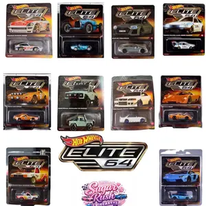 Hot Wheels Elite64 Assorted 1:64 Diecast Cars - Collectible Model Toy