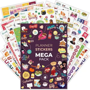 Mega Sticker Pack - 2000+ Small Planner Stickers for Adults, Sticker Book for Women, Aesthetic Calendar & Journal Accessories