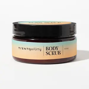 Trentquility Luxe Body Scrub with Shea Butter & Sugar for Softening & Refining Skin Texture 8 oz -Exfoliating Mango, Honey and Vanilla Fragrances for all skin types