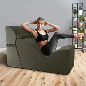 Yoga Sofa - High Density Foam, Ergonomic Design for Yoga Practice & RelaxationZen Yoga Chaise Lounge