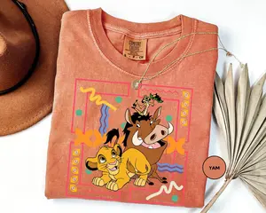 Comfort Colors WDW Animal Kingdom Shirt, Cute Lion King Shirt, WDW Simba Shirt, Cute Magic Kingdom Shirt, Floral Tee