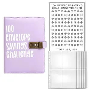 100 Savings Challenge Envelopes Savings Binder With Password Lock
