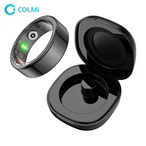 R02 Smart Ring IP68&5 ATM Waterproof Swimming Wearable for Women Men Couple