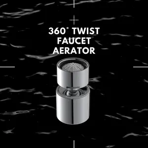 SGS Certified Faucet Aerator 360° Twist Kitchen Sink Sprayer Attachment, Dual-Function 2 Flow, High Quality Material, Easy to Install