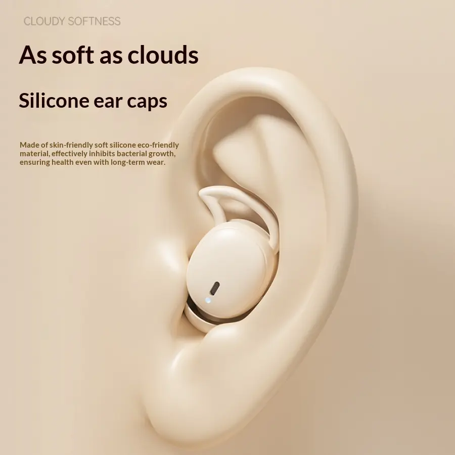 Wireless Headphones, Digital Display Sleep Audifonos Bluetooth, Voice Control Airpods Style IPX4 Water Resistant