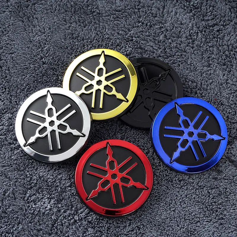 For Yamaha Stickers 3D Emblem Logo Decal Gold White Black Red Sticker Motorcycle Motorbike Decoration Accessories Sticker Decals