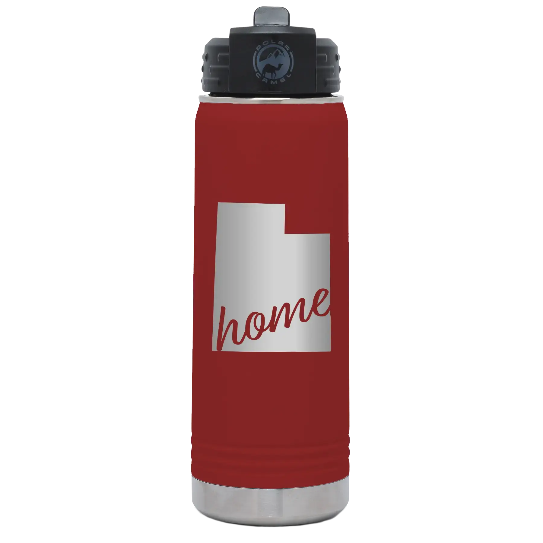 Utah Home 20 oz Water Bottle | Maroon