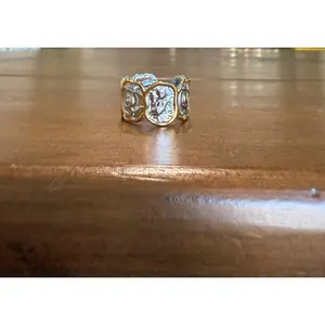 hammered mixed metal waterproof ring