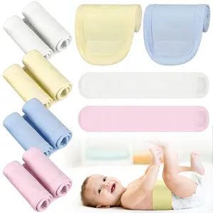 8 Pieces Cotton Umbilical Soft Belly Button Band Protector Navel Belt For 0-12 Months  4 Styles
