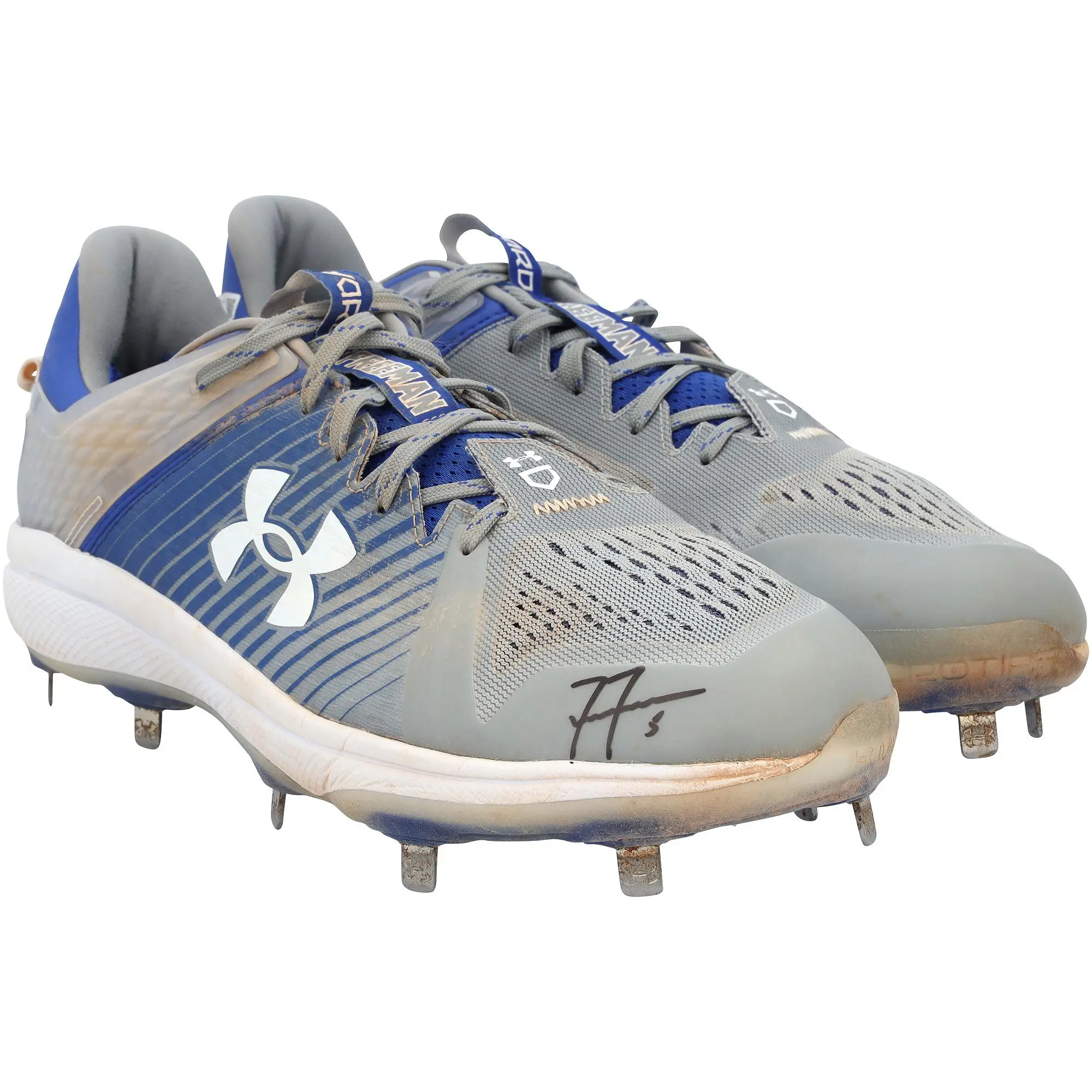 Freddie Freeman Los Angeles Dodgers Autographed Game-Used Gray Under Armour Cleats from the 2025 MLB Season - NF70453642-43 - Fanatics Authentic Certified