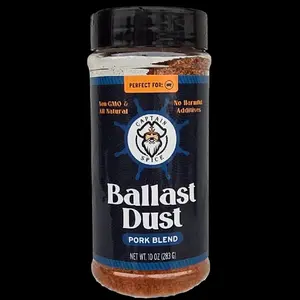Ballast Dust Pork & BBQ Seasoning - All-Natural BBQ Blend with Cayenne Mustard Seed & Orange Peel - No Preservatives - Clean Flavor - Smoky Goodness - Grill Essentials