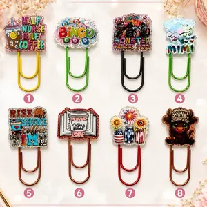 Custom Acrylic Paper Clip Bookmark | One of a Kind Planner Clip