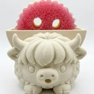 Highland Cow Scrub Daddy Caddy