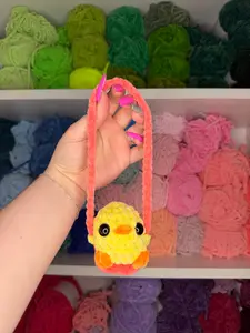Crochet Chick Car Hanger