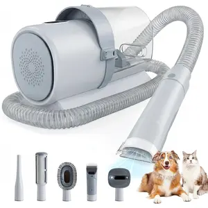Pet Grooming Vacuum & Clipper Kit – 3 Suction Modes, 2.5L Dust Cup, 6 Guide Combs for At-Home Dog & Cat Haircuts and Shedding Cleanup