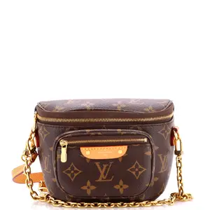 Pre-owned Louis Vuitton material Belt Bags Bum Bag Monogram Canvas Mini by Rebag