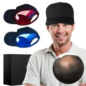 Duck tongue cap diode LED light hair care device cap vibration, home and outdoor travel cap, travel essential carry USB rechargeable battery, men's and women's travel, office, home essential item