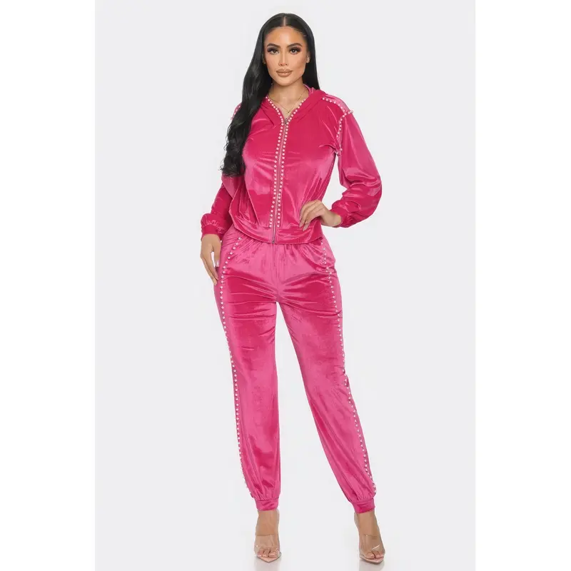 Jogger With Pearls Set S