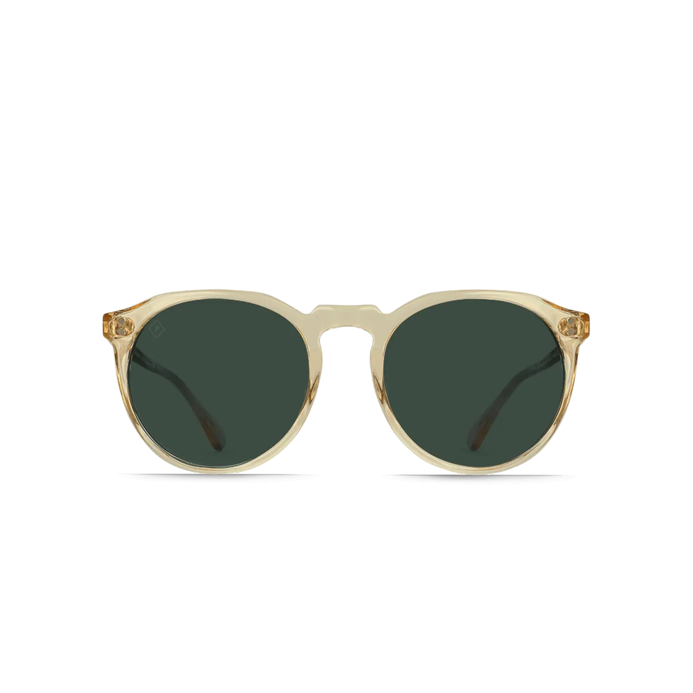 RAEN Remmy-Champagne Crystal Green Polarized-49 Ultra-Lightweight Horned Temple Sunglasses for Men