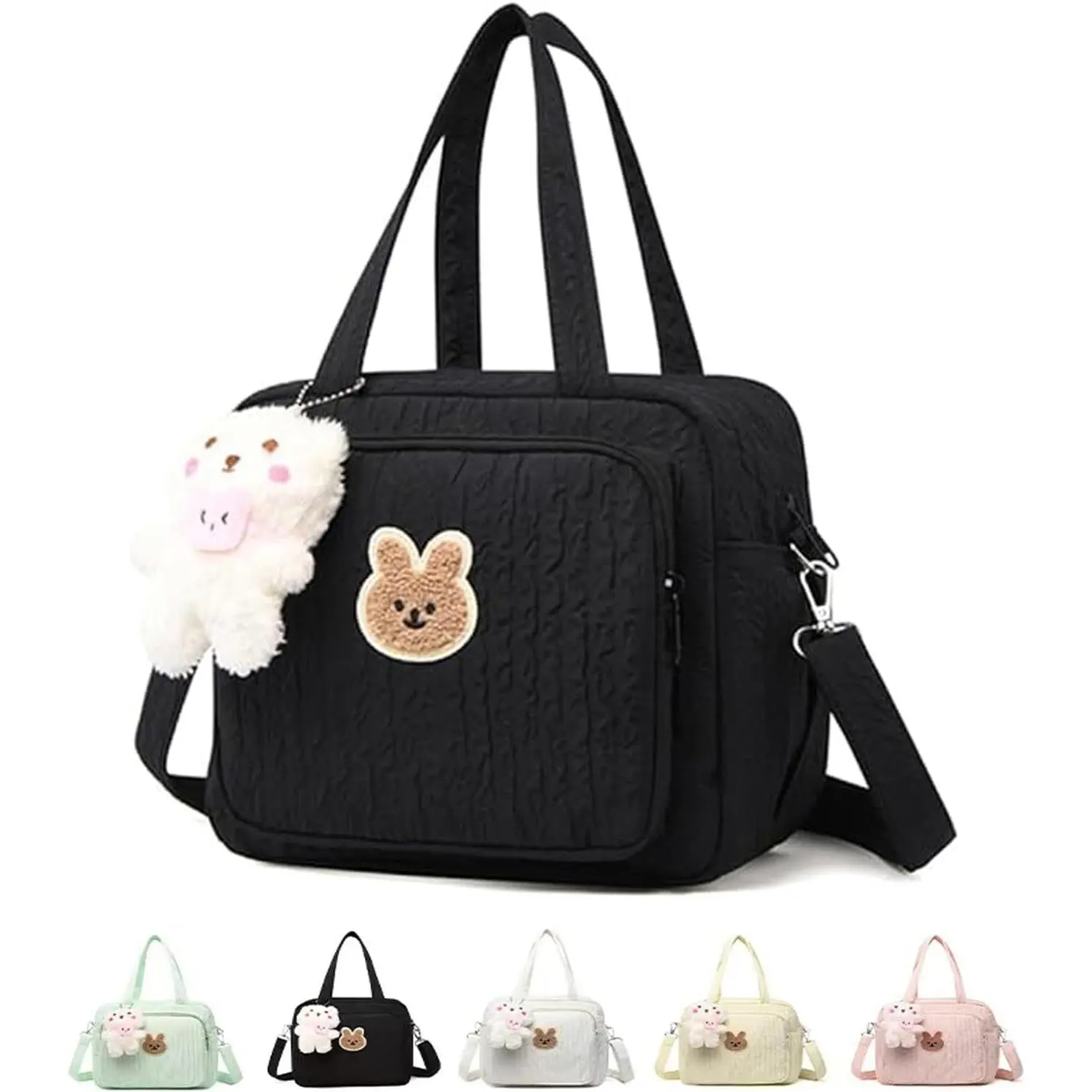 Diaper Bag Tote, Cute Small Crossbody Nappy Mommy Bag, Lightweight Travel &  Multifunction Storage Tote