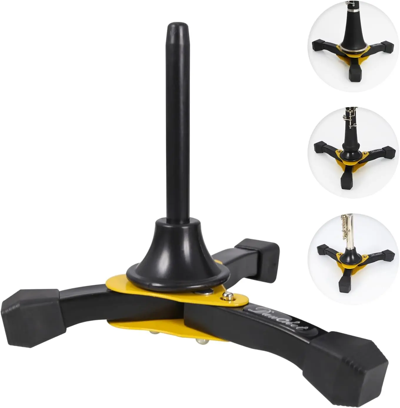 Portable Foldable Tripod Stand for Clarinet, Flute and Oboe, Woodwind Instrument Stand Portable Foldable Stand