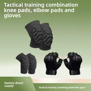 Tactical Training Protection Combo Set – Knee Pads, Elbow Pads, Wrist Guards & Gloves for Crawling, Drills & Obstacle Courses grips Compression