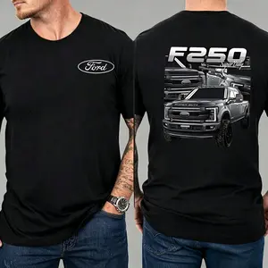 [100% Cotton] ford t-shirt,Classic Lifted Truck Inspired Graphic T-Shirt, Vintage Pickup Streetwear Crewneck Tee for Automotive Enthusiasts, Casual Shirt for Men,shirt men,shirts for men graphic tees