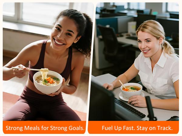 Healspot High Protein Instant Ramen 6 Pack – 32g Plant-Based Protein per Cup, Non-Fried, Low Carb, Vegan (Variety Pack & Single Flavors Available)